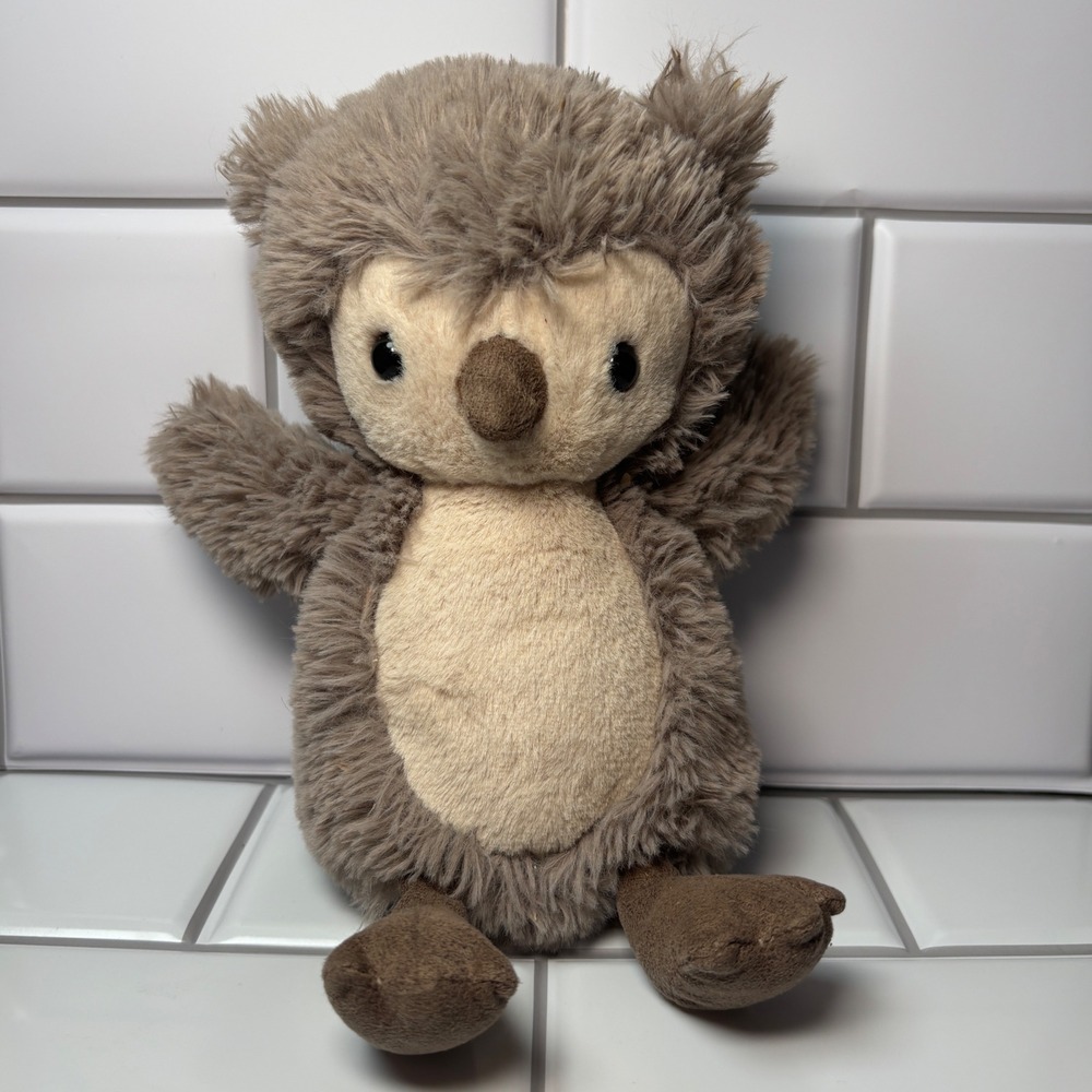 Jellycat Willow The Owl Rare Retired Plush Stuffed Animal Brown Toy 7 Inch